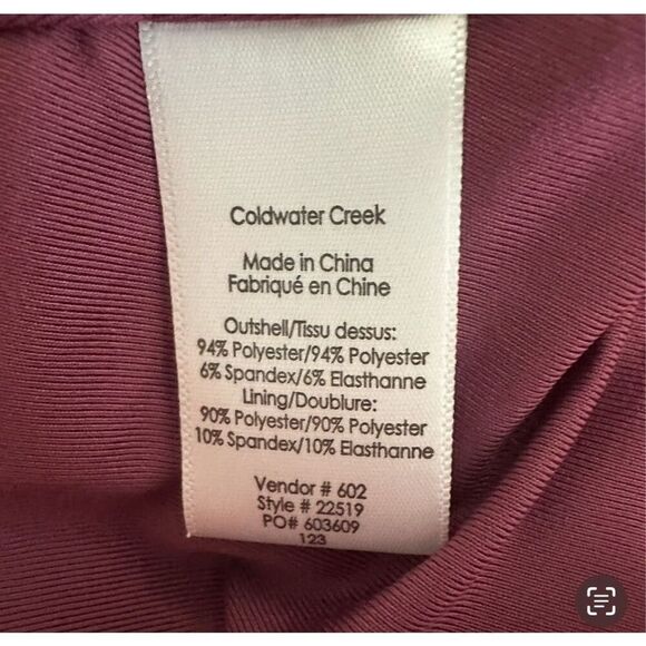 New! Coldwater Creek Sleeveless Pleated Dress Sz PM - Picture 4 of 4